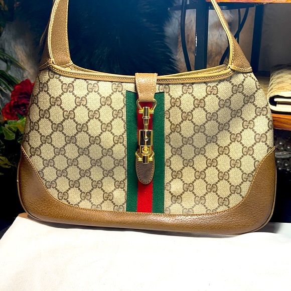Gucci Jackie O bag purse shoulder bag logo GG - Picture 2 of 12
